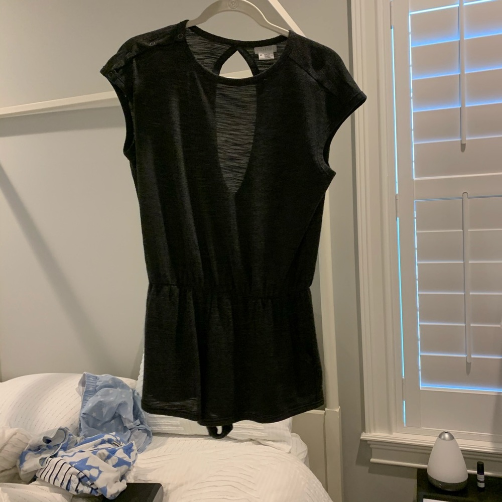 URBAN OUTFITTERS GREY COOPERATIVE ROMPER